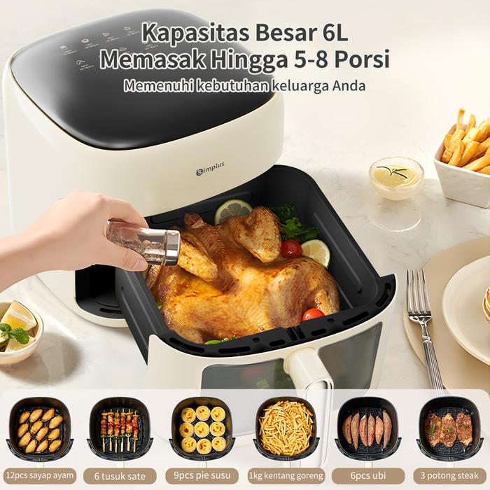 Simplus Teknologi Inovasi Simplus Air Fryer  KQZG002