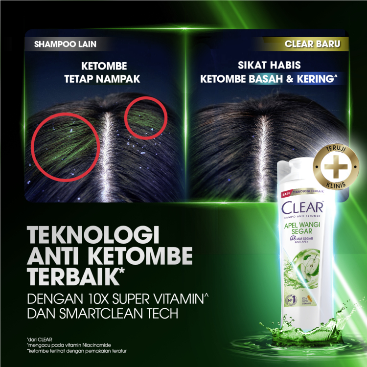Unilever  Sampo CLEAR Apel Wangi Segar