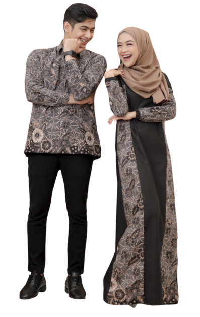 Gamis Batik Couple Syari Ria Ricis Dan Teuku Ryan