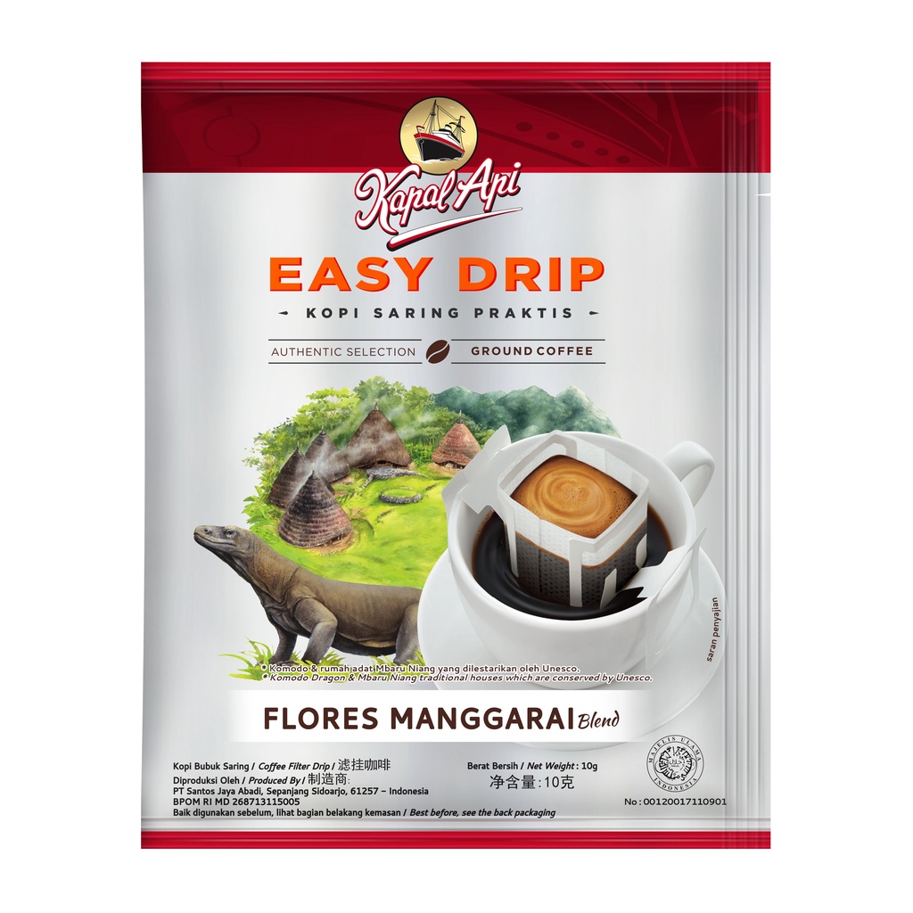 Santos Jaya Abadi  Kapal Api Easy Drip Flores Manggarai Blend
