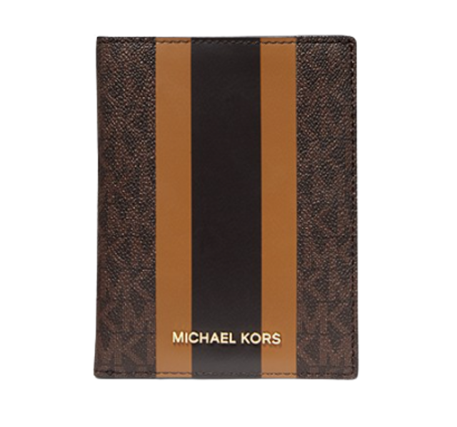 Bedford Travel Medium Logo Stripe Passport Wallet ｜ 34S1G07T8B