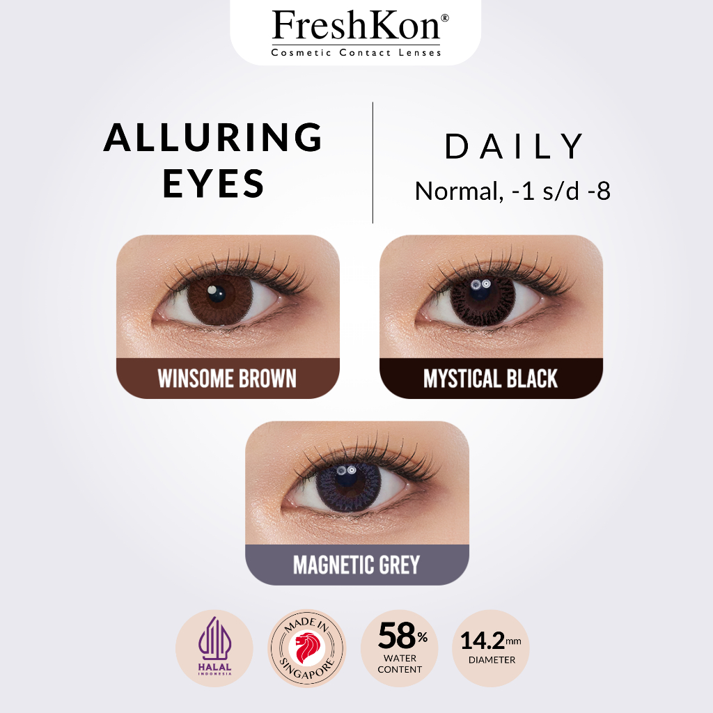Oculus Private Limited FreshKon Alluring Eyes Color Daily