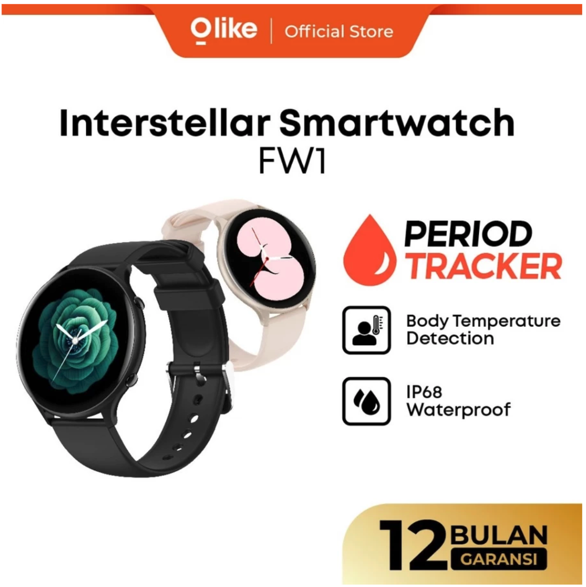 Oase Teknologi Asia OLIKE Interstellar Smartwatch  FW1