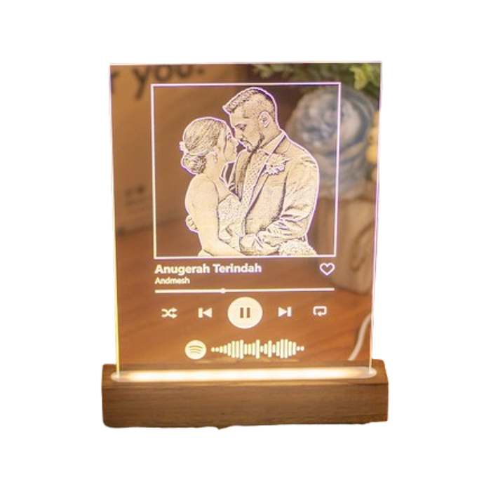 Lampu Tidur Aesthetic Akrilik Custom 1