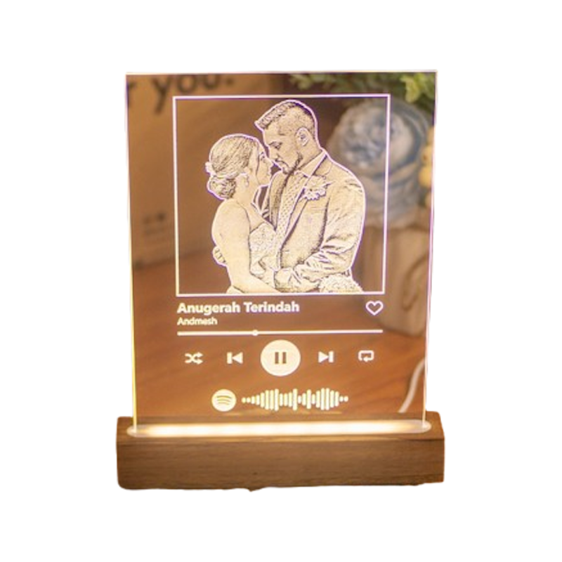 Lampu Tidur Aesthetic Akrilik Custom 1