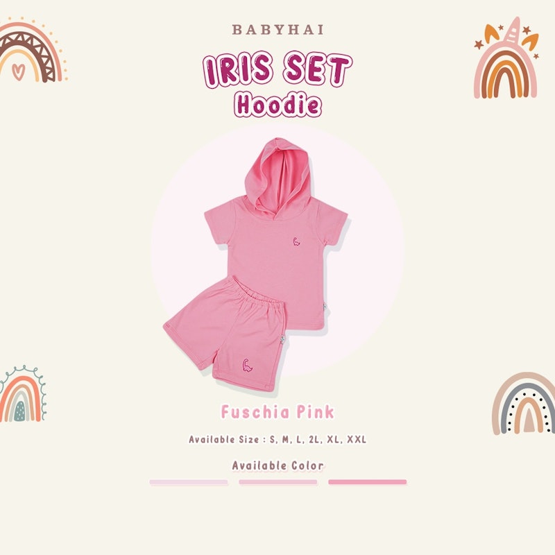 Iris Set Hoodie - Seri Pink 4