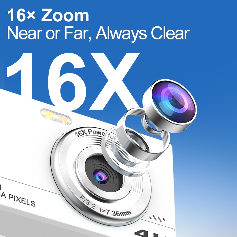  TEEKA Kamera Digital 64MP H28