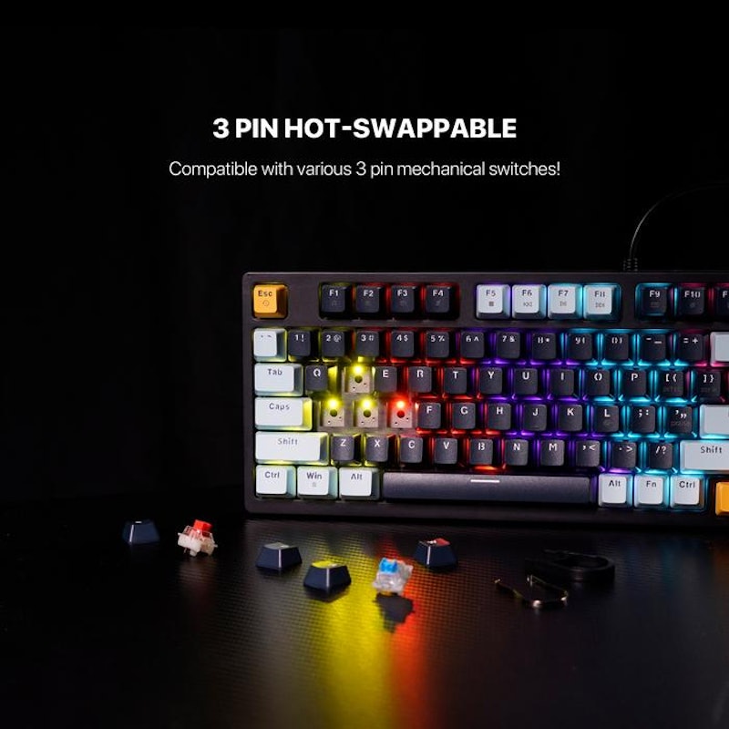 Fantech ATOM 81 Mechanical Keyboard Mizu Edition MK875v2