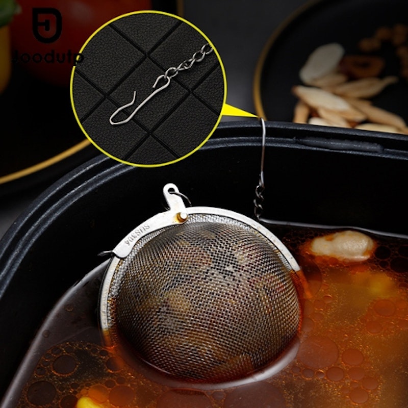 JOODUTP Saringan Teh Bulat Bola Stainless 9 cm 5
