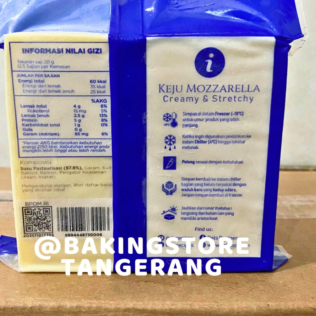 Delisari Nusantara Del's Mozzarella Cheese