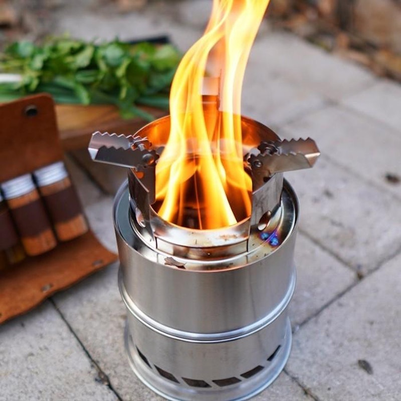 WIKOGER Camping Mini Stove Stainless Steel 2