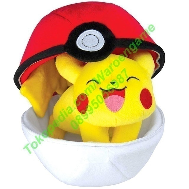 Pokémon Zipper Poké Ball Plush: Poké Ball and Pikachu 3