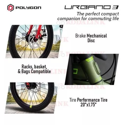 Insera Sena Polygon Sepeda Lipat Urbano 3
