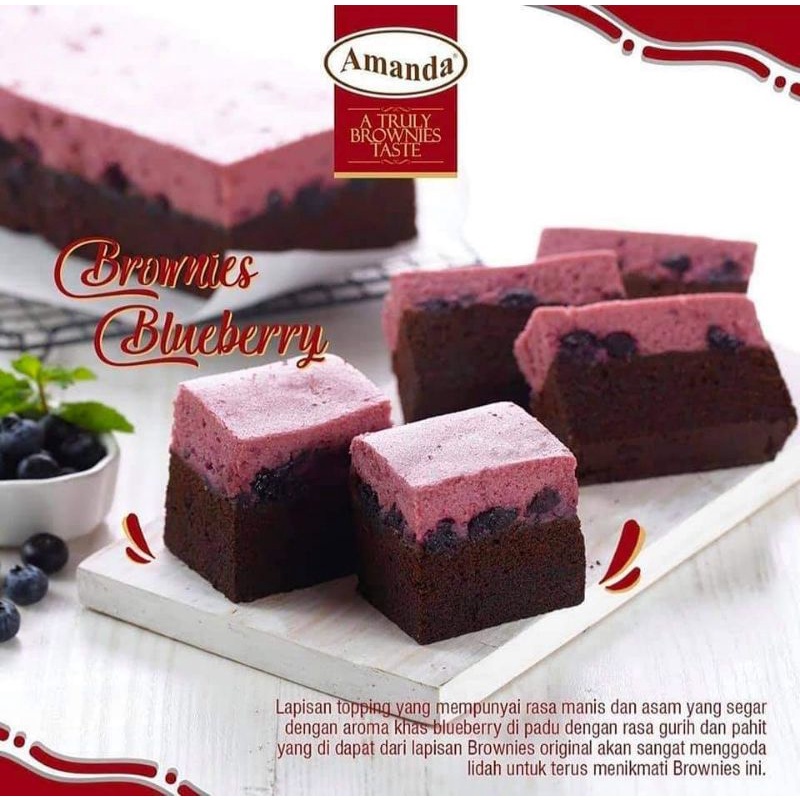 Brownies Blueberry
