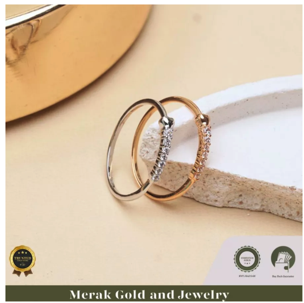 Merak Gold Cincin List Love White Gold