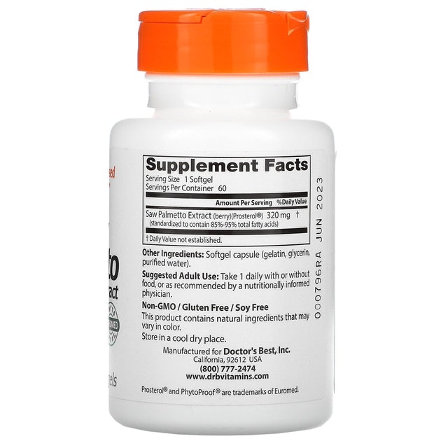 Doctor’s Best Saw Palmetto 320 mg