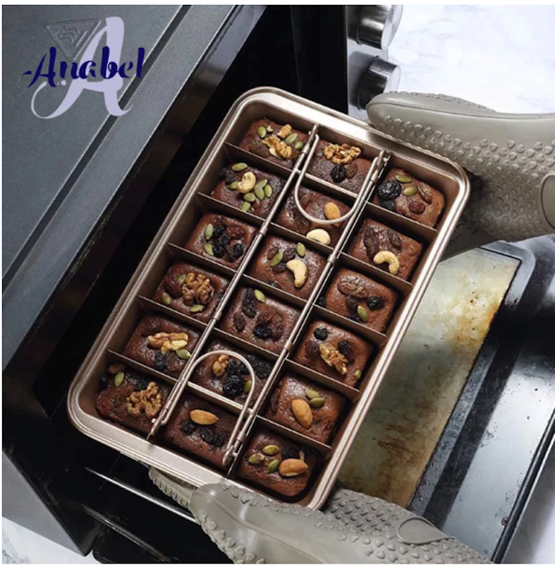 Anabel Loyang Sekat Kue Brownies Anti Lengket 2