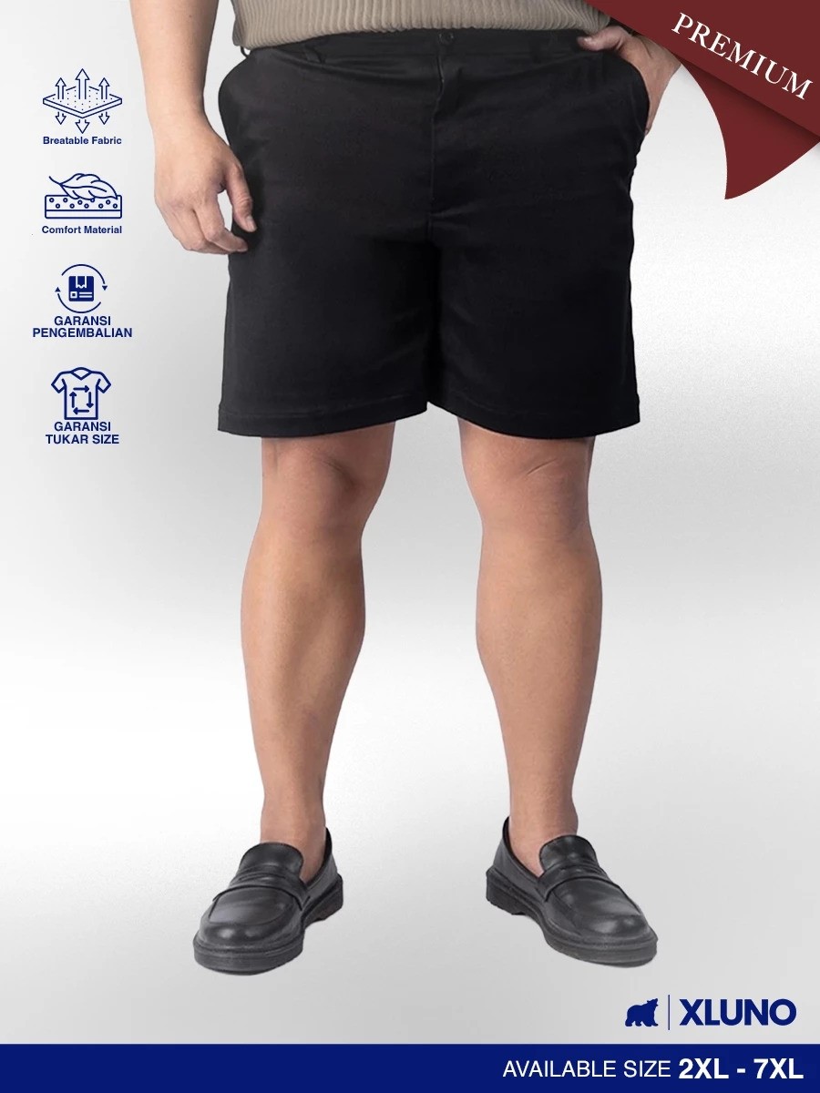 Xluno XLUNO Chino Short Jumbo Pants Black 