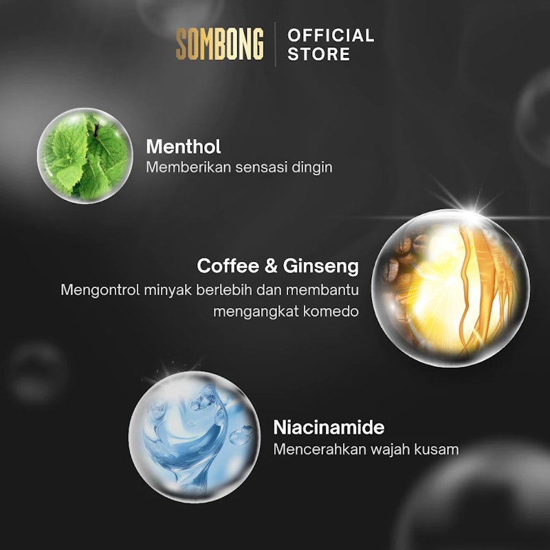SOMBONG 5-in-1 Face Wash with Coffee & Ginseng 5