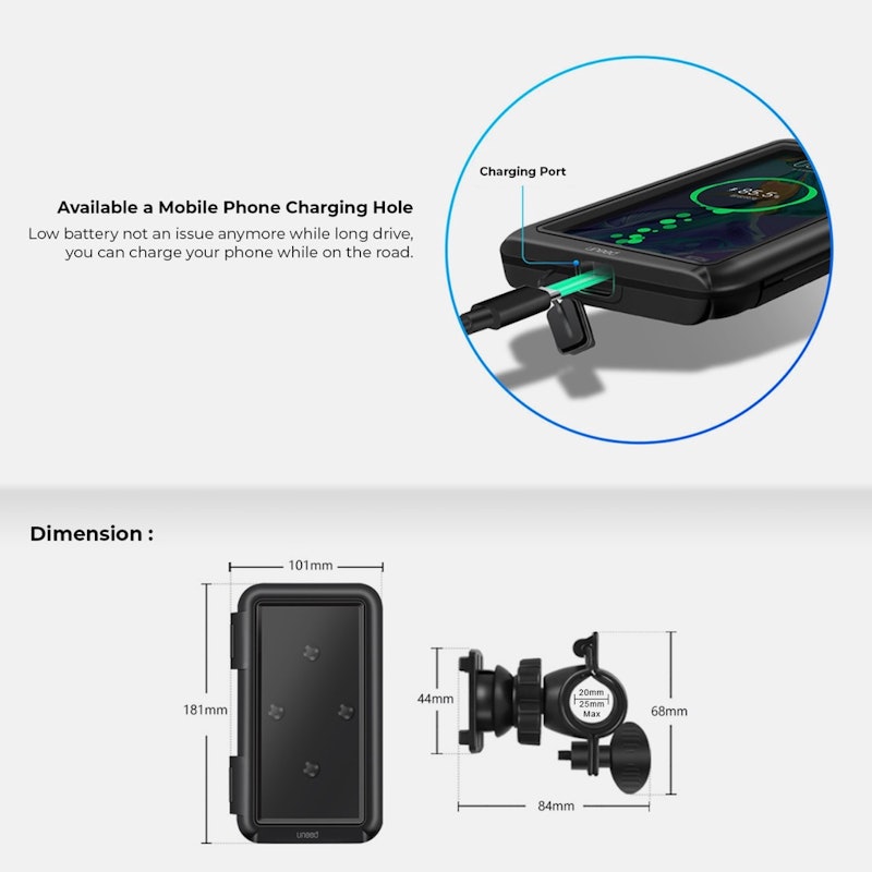 Waterproof Bicycle Motorcycle Bracket Stand Handphone 5
