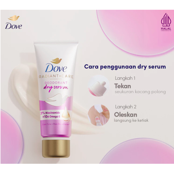 Unilever Indonesia Dove Deodorant Dry Serum Even Tone & Pore Smoothener