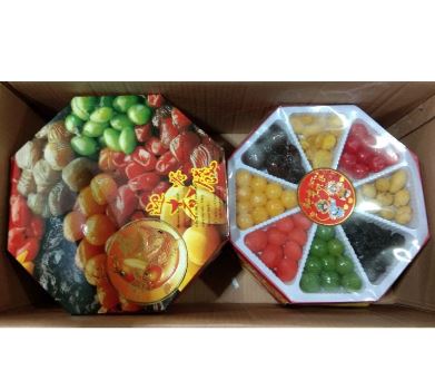 Manisan Buah Imlek Aneka Rasa Segi 8 / Pak Chen Kuo