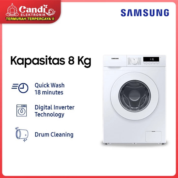 Samsung Electronics Samsung 8 kg Laundry Front-load Washer Quick Wash WW80T3040WW/SE