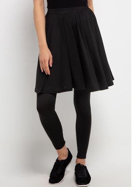 TD Active Leging Rok Olahraga Dual Layer (2-in-1)