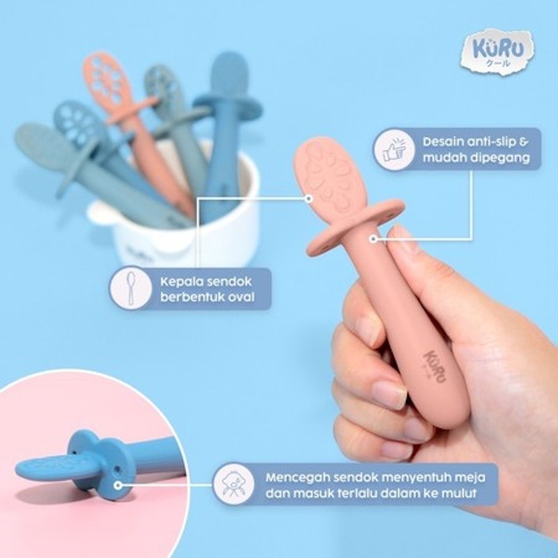 Kuru Baby SIlicone Training Spoon 2