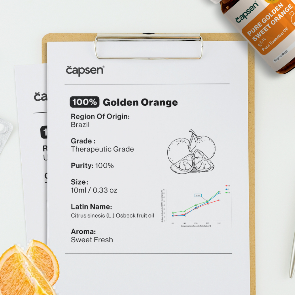Pure Golden Orange Essential Oil 5