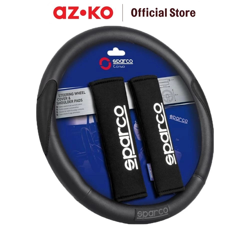 Sparco Sparco Set 3 Pcs Sarung Stir Mobil & Bantalan Bahu