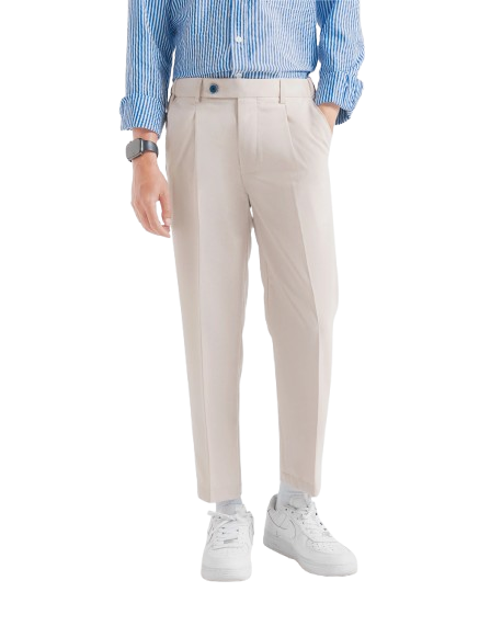 Kasual Celana Cream Smart Waist Ankle Prime