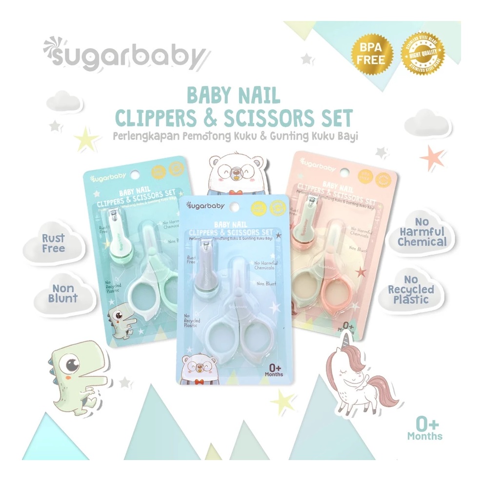Sugarbaby 2in1 Baby Nail Clippers & Scissors Set 