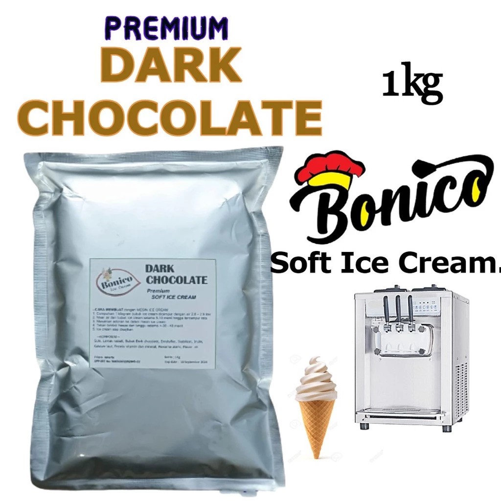 Bonico Soft Ice Cream Powder Dark Chocolate