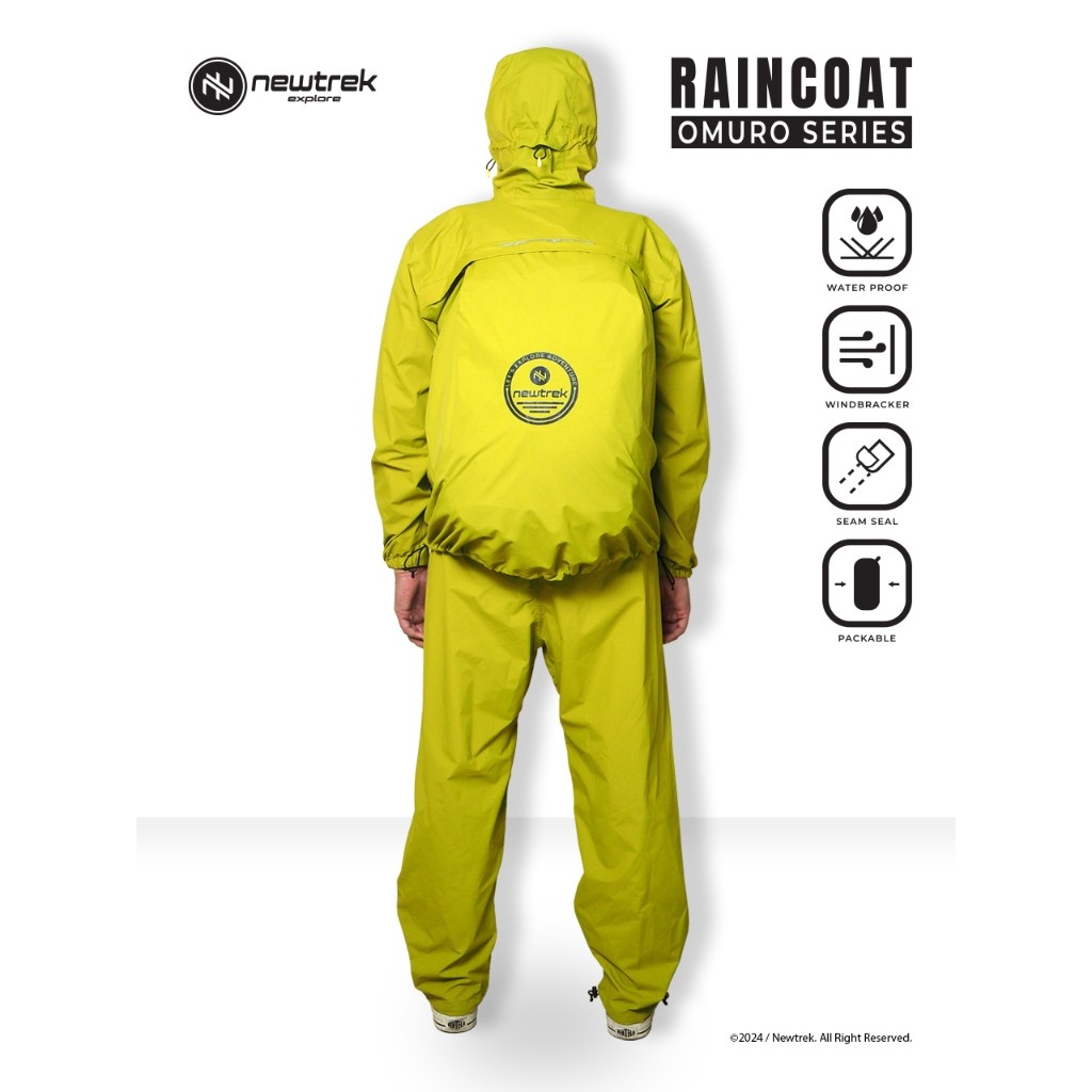  Newtrek Raincoat Gorpcore Omuro Series