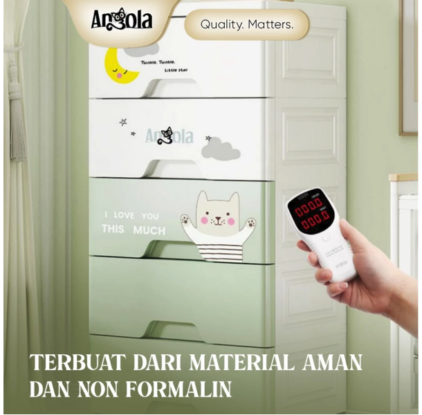 Angola Lemari Pakaian Anak 5 Tingkat 3