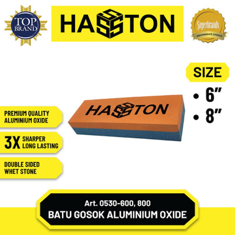 Hasston Batu Asah Aluminium Oxide 8 inch