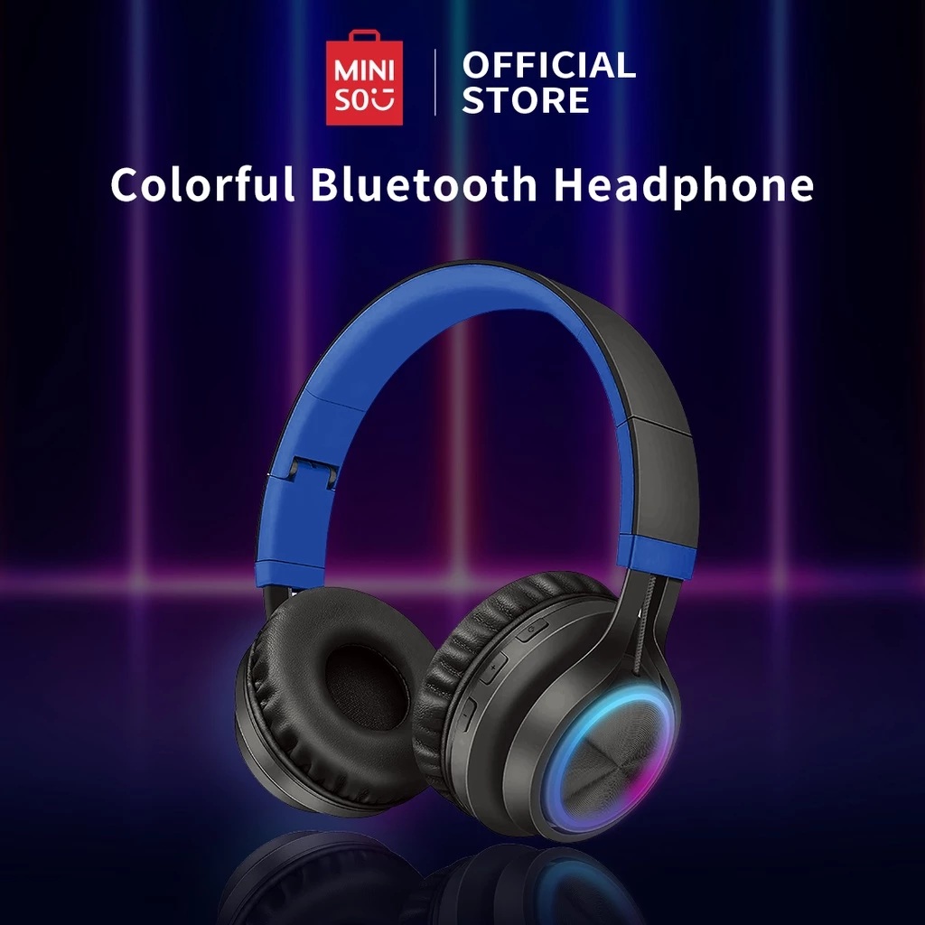 Miniso Lifestyle Trading Indonesia MINISO Colorful Bluetooth Headphone Gaming