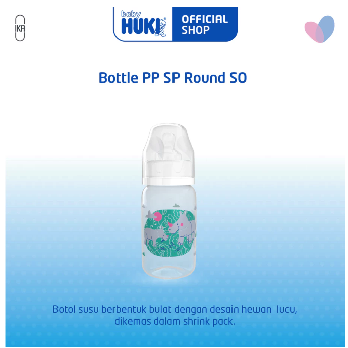 Ikapharmindo Putramas Baby Huki Bottle PP SP Round SO