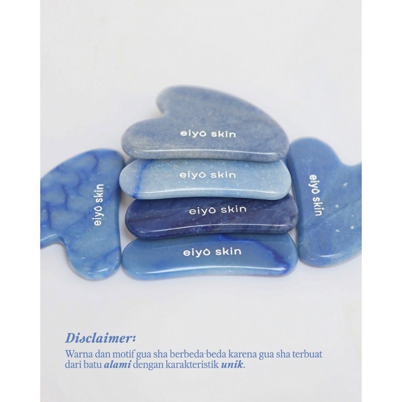 Eiyo Skin Real Blue Aventurine Stone Guasha 3