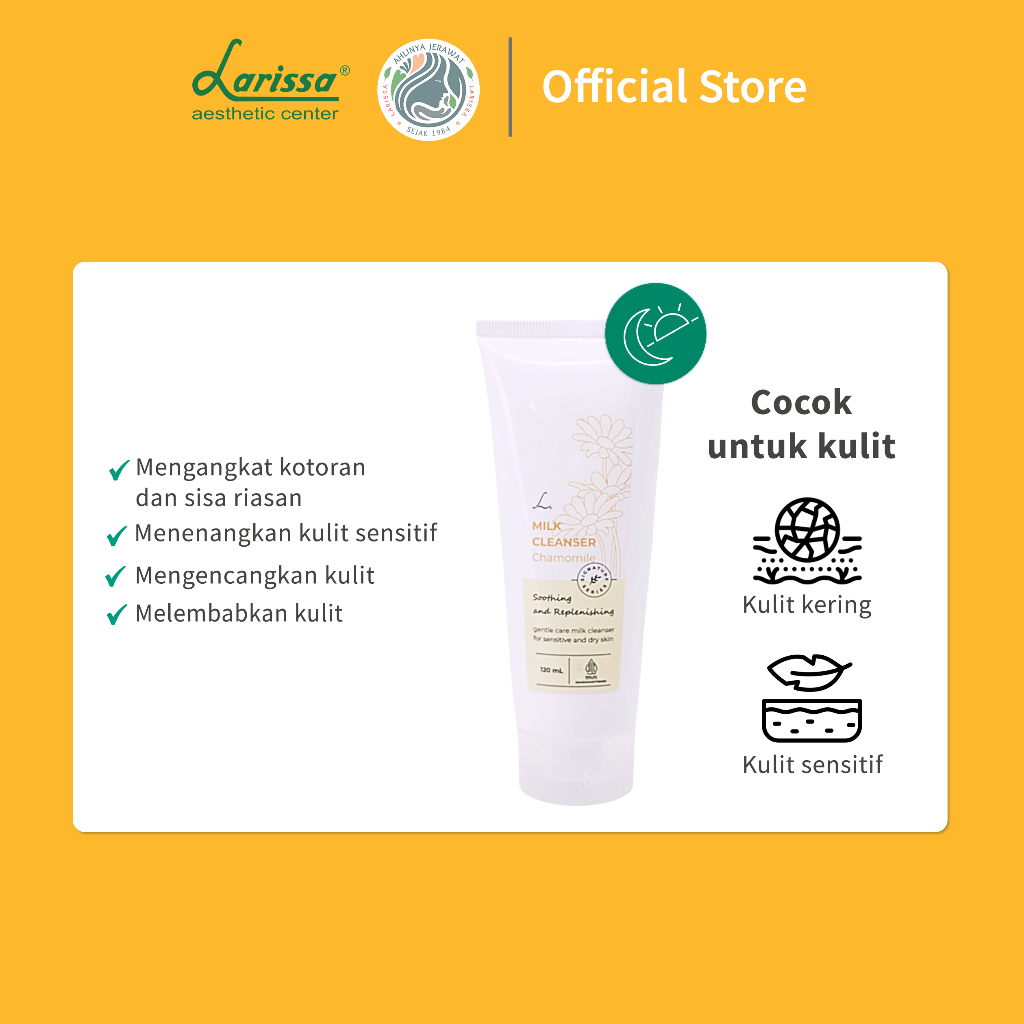 Larissa Anugerah Sejahtera Larissa Milk Cleanser Chamomile