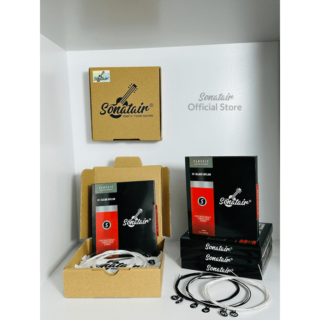 Sonatair Classic Guitar Strings Clear Nylon 3