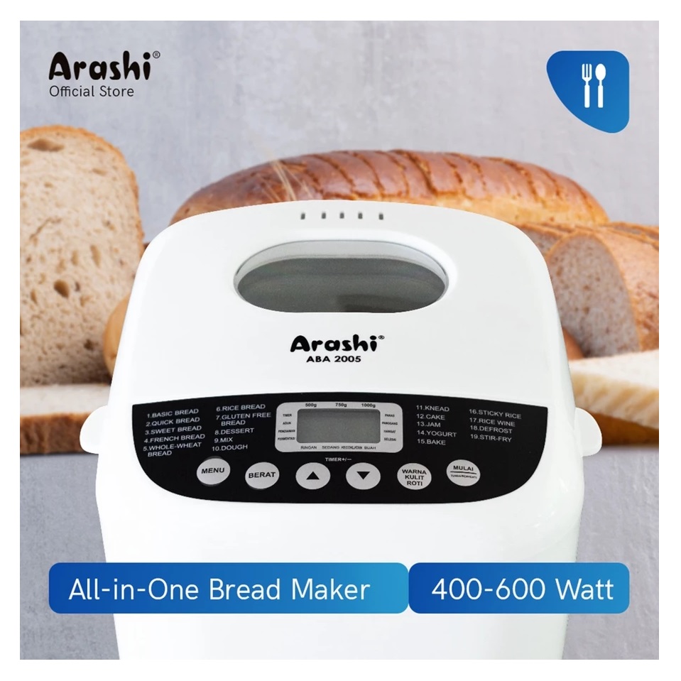 Arashi Dhipo Indonesia Arashi Digital Bread Maker ABA 2005