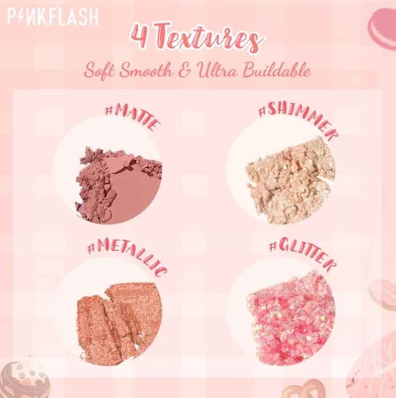 PinkDessert 12 Shades Eyeshadow Palette 04 Grapefruit Mousse 4