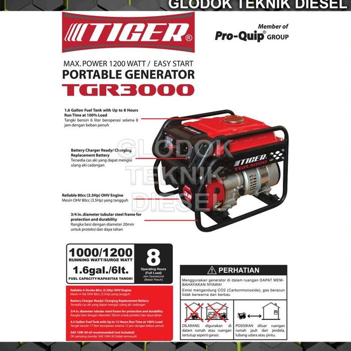 Tiger Genset Gasoline Generator 3