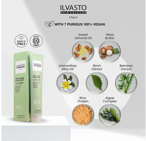 Sinergia Beaute Indonesia ILVASTO Hair Cream Colourant 1.0 Black