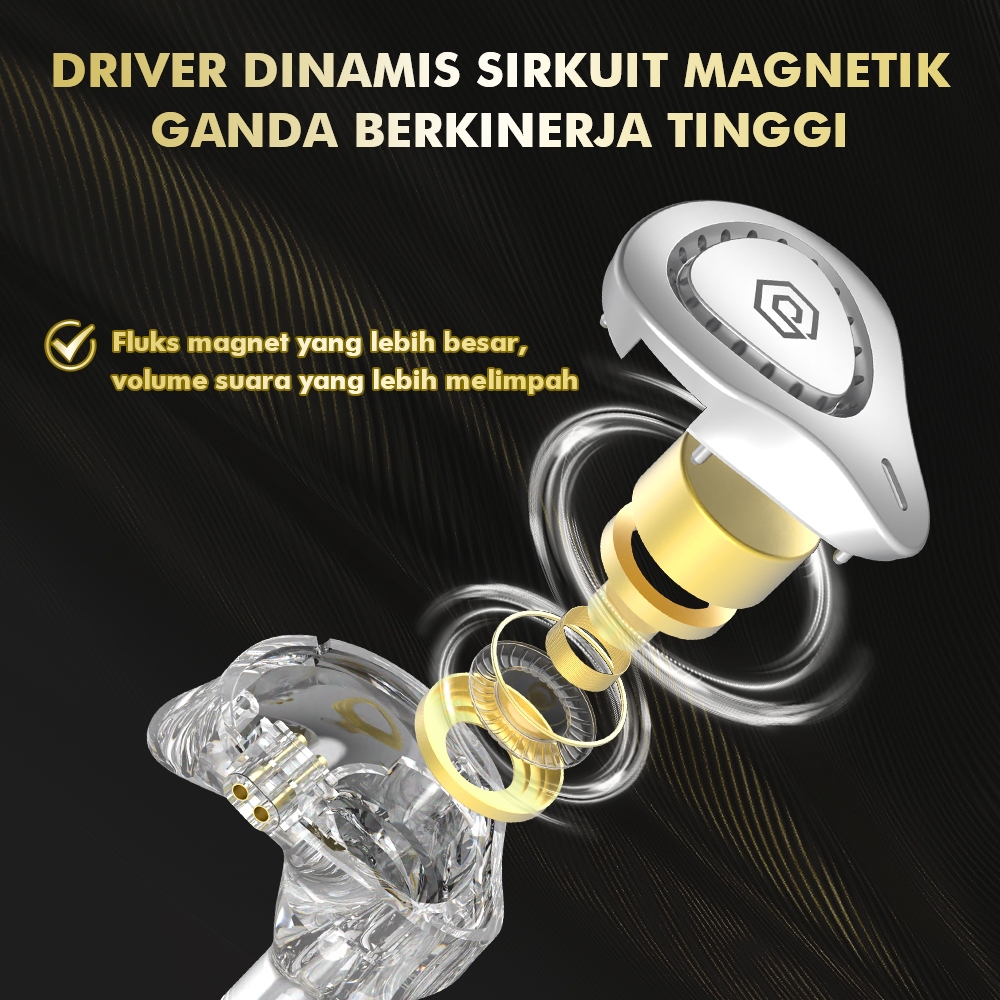  Popcorn Bass X9 Pro Metal In Ear Monitor Earphone (Type C)