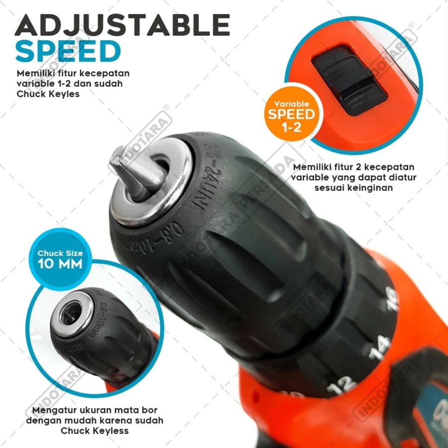 Indotara Persada Orion Heavy Duty Tools Set TR-010-6