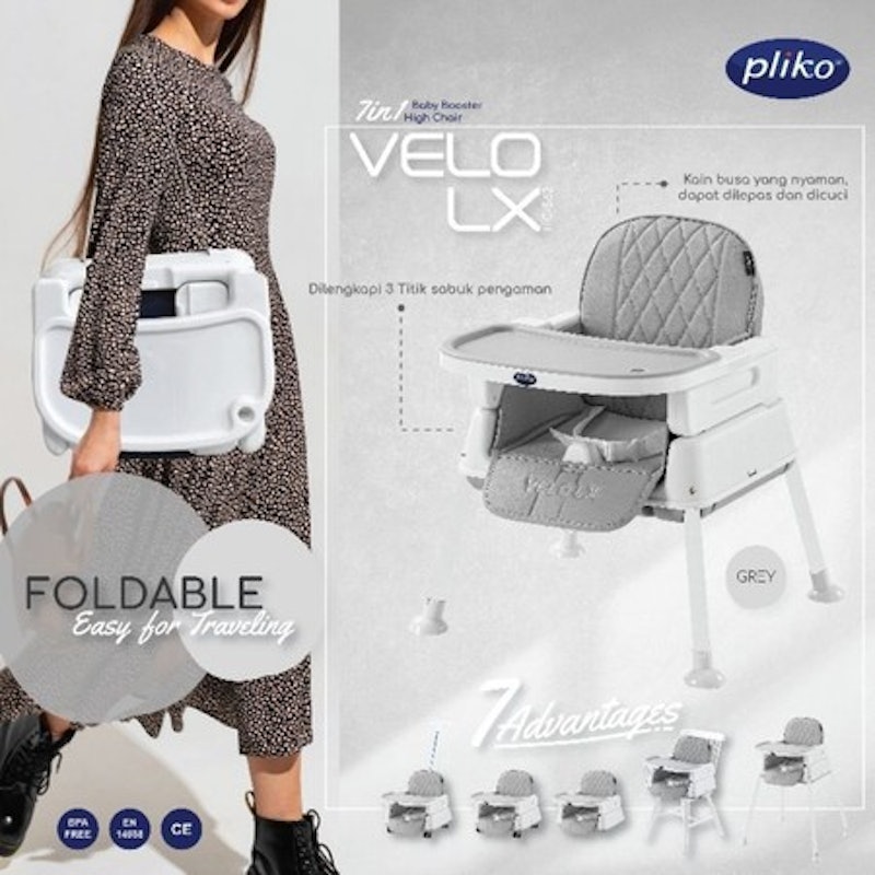 Pliko Velo LX 7in1 Baby Booster High Chair 4