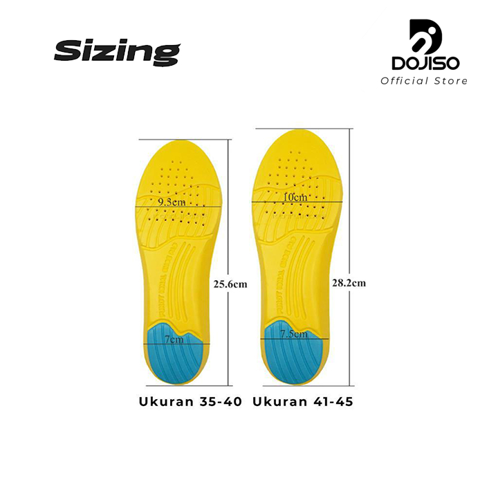  Dojiso Insole Sepatu Sport